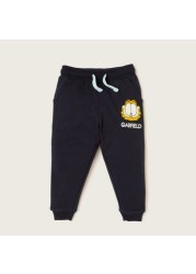 Garfield Print T-shirt and Jog Pants Set