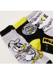 Donald Duck Print Socks - Set of 3