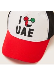 Disney UAE National Day Embroidered Cap with Hook and Loop Closure