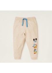 Disney Mickey Printed Jog Pants with Drawstring Closure - Set of 2