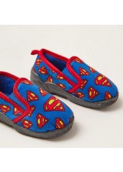 All-Over Superman Print Baby Shoes