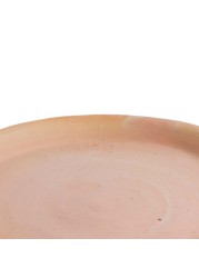 Glazed Terracotta Whitewash Plant Saucer Generic (35 x 35 x 4.5 cm, XL)