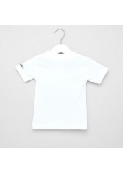 Just Add A Kids Tuxedo Print T-shirt with Round Neck