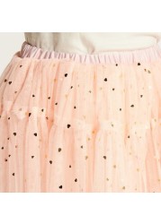 Charmz Embellished Tutu Skirt with Elasticated Waistband