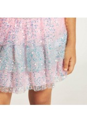 Charmz Embellished Tutu Skirt with Elasticated Waistband