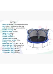 Active Fun Trampoline - 14 ft