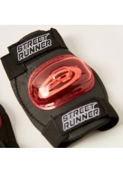 Street Runner 4-Piece Knee and Elbow Protective Pad Set