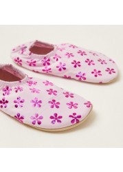 Slipstop Katy Printed Slip-On Shoes with Elasticised Band