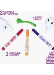 Crayola 4-Piece Scribble Scrubbie Safari - Rhino and Hippo