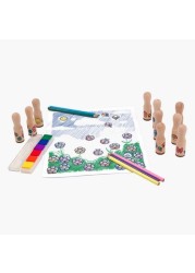 Melissa and Doug Deluxe Happy Handle Stamp Set