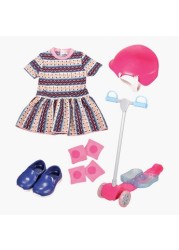 Lotus Dream Hearts Doll Scooter and Helmet Set