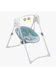 Graco Slim Spaces Bunny and Bear Print Swing