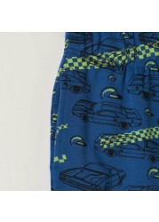 Juniors Printed Shorts with Drawstring Closure and Pockets