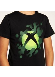 PlayStation Printed Crew Neck T-shirt with Short Sleeves