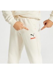 PUMA Logo Detail Joggers with Drawstring Closure and Pockets