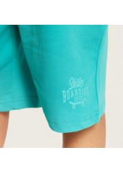 Juniors Solid Shorts with Drawstring Closure and Pockets