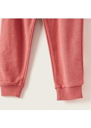 Juniors Solid Jog Pants with Pockets and Drawstring Closure