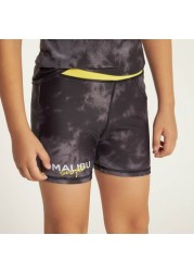 Juniors Printed 2-Piece Rashguard Set