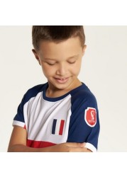 FIFA Printed Round Neck T-shirt and Shorts Set