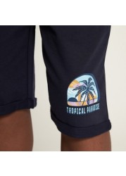 Juniors Solid Shorts with Drawstring Closure and Pockets