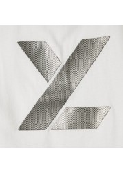 XYZ Printed Crew Neck T-shirt with Short Sleeves