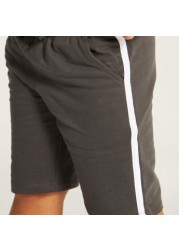 Juniors Panelled Shorts with Drawstring Closure and Pockets