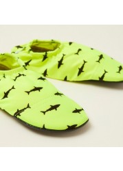 Slipstop Anti-Slip Shark Print Shoes