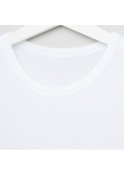 Juniors Solid T-shirt with Round Neck - Set of 3