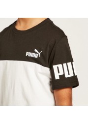 PUMA Solid Power T-shirt with Round Neck and Short Sleeves