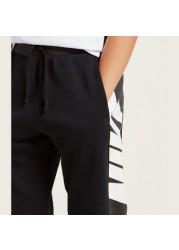 Nike Logo Print Jog Pants with Pocket Detail and Drawstring Closure