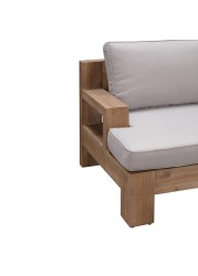 Joshua 2-Seater Acacia Wood Sofa W/Cushion Generic (175 x 80 x 64 cm)