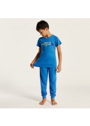 Juniors 4-Piece Printed T-shirt with Shorts and Pyjama Set