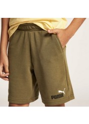 PUMA Logo Print Shorts with Elasticised Waistband