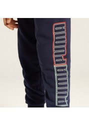 PUMA Printed Joggers with Drawstring Closure and Pockets