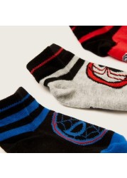 Spider-Man Textured Ankle Length Socks - Set of 3