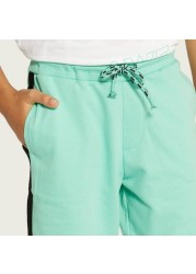 Juniors Panelled Shorts with Drawstring Closure and Pockets