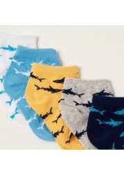 Gloo Printed Ankle Length Socks - Set of 5