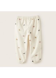 Giggles All-Over Printed Pants with Elasticated Waistband