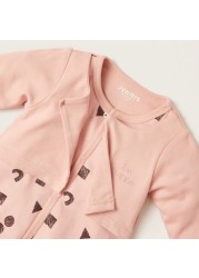 Juniors Printed Sleepsuit with Long Sleeves