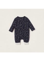 Giggles All-Over Printed Sleepsuit with Long Sleeves