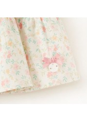 Giggles Floral Print Tiered Skirt with Elasticised Waistband