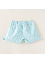 Juniors Solid Shorts with Elasticated Waistband