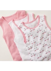 Juniors Printed Sleeveless Bodysuit - Set of 5