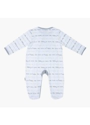 Juniors Printed Closed Feet Sleepsuit with Long Sleeves