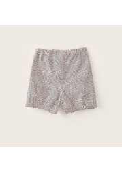 Love Earth All-Over Polka Dot Print Organic Shorts with Elasticated Waistband