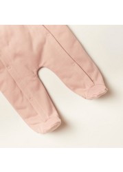 Juniors Solid Sleepsuit with Long Sleeves and Hood