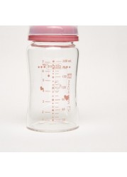 Giggles Printed Glass Feeding Bottle - 200 ml