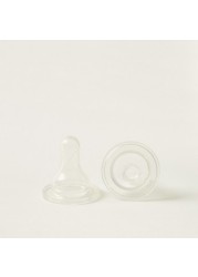 Dr. Brows Natural Flow Bottle Nipples - Set of 2