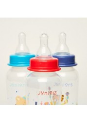 Juniors Printed 3-Piece Feeding Bottle Set - 250 ml