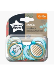 Tommee Tippee Closer To Nature Moda 2-Piece Soother Set - 6-18 Months